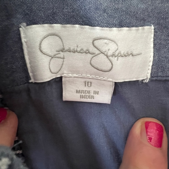 100% COTTON AZTEC PRINT EMBELLISHED SLEEVELESS SUN DRESS SIZE 10 JESSICA… - Picture 4 of 7